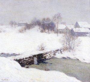 The White Mantle by Willard Leroy Metcalf Oil Painting