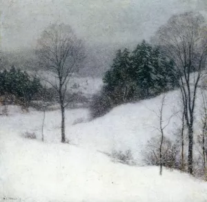 The White Veil by Willard Leroy Metcalf Oil Painting
