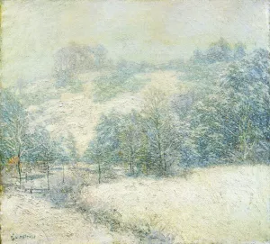 The Winter's Festival painting by Willard Leroy Metcalf