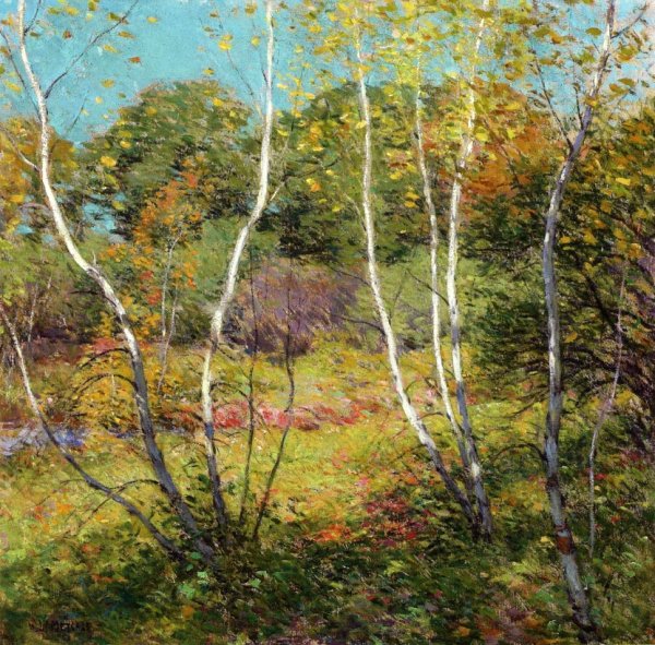 Main Product Photo of Waning Summer Painting by Willard Leroy Metcalf