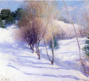 Winter in New Hampshire painting by Willard Leroy Metcalf