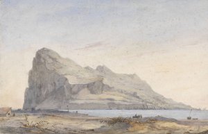 Rots van Gibraltar by Willem Anthonie Van Deventer Oil Painting