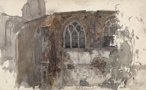 Ruine van een kerk by Willem Anthonie Van Deventer Oil Painting
