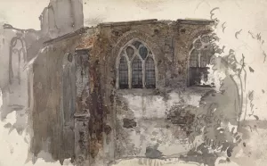 Ruine van een kerk Oil painting by Willem Anthonie Van Deventer