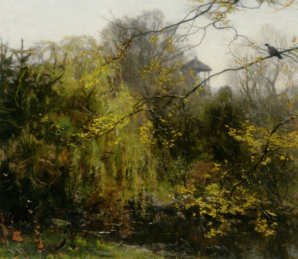Main Product Photo of A View of a Park Painting by Willem Bastiaan Tholen