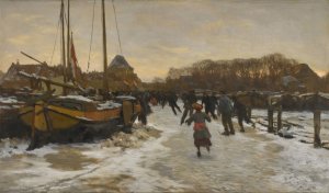 Ijsvermaak by Willem Bastiaan Tholen Oil Painting