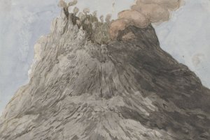 Krater van de Etna by Willem Carel Dierkens Oil Painting