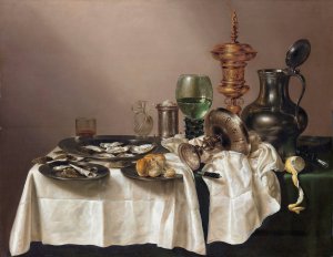 Still Life with a Gilt Cup by Willem Claesz Heda Oil Painting