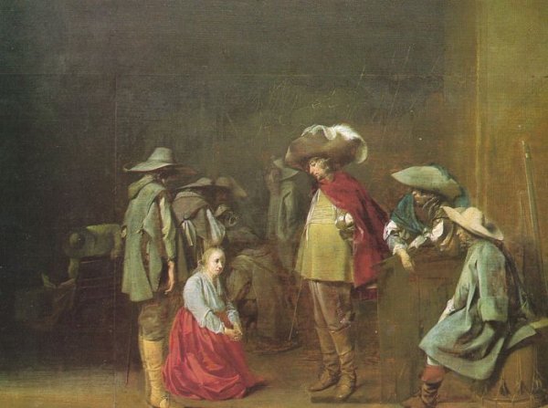 The Marauders by Willem Cornelisz. Duyster - Hand-Painted Oil Painting Reproduction