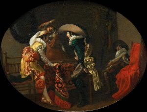 The Tric-trac Players Oil painting by Willem Cornelisz Duyster