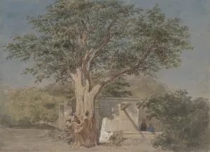 Hutje onder boom te Kairo Oil painting by Willem De Famars Testas