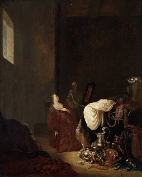 Vanitas Allegory by Willem De Poorter - Hand-Painted Oil Painting Reproduction