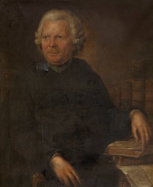 Jozef Ghesquiere, Jesuit and Bollandist by Willem Jacob Herreyns Oil Painting