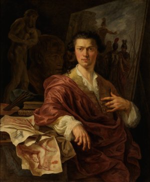 Portrait of Artist A. C. Lens by Willem Jacob Herreyns Oil Painting