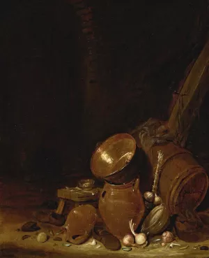 Kitchen Interior by Willem Kalf Oil Painting