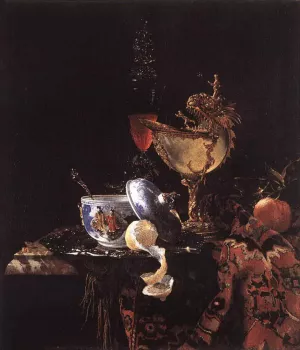 Still-Life with a Nautilus Cup by Willem Kalf - Oil Painting Reproduction