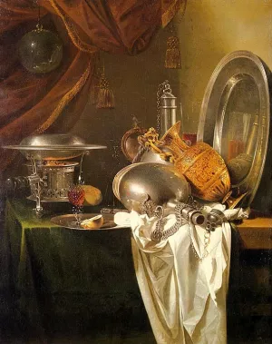 Still Life with Chafing Dish Oil painting by Willem Kalf