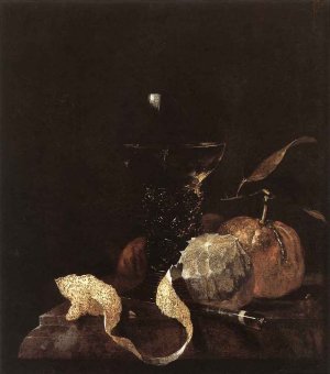 Still-Life with Lemon, Oranges and Glass of Wine