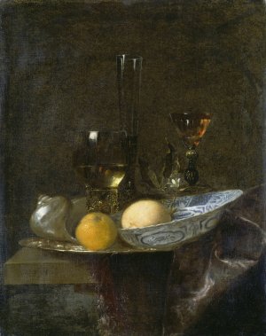 Still Life With Oranges by Willem Kalf Oil Painting