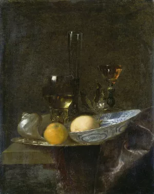 Still Life With Oranges by Willem Kalf Oil Painting