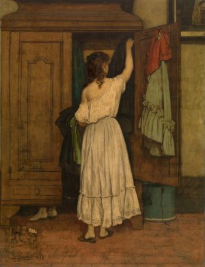 Wardrobe by Willem Linnig Oil Painting