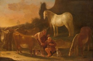Mercury and Io by Willem Ossenbeeck Oil Painting