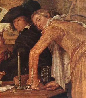 Merry Company Detail Oil painting by Willem Pietersz. Buytewech