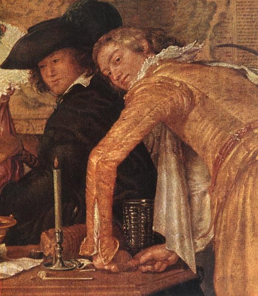 Main Product Photo of Merry Company Detail Painting by Willem Pietersz. Buytewech