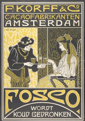 F. Korff and Co. Cocoa manufacturers Amsterdam by Willem Pothast Oil Painting