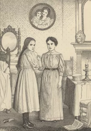 Twee jonge vrouwen in een slaapkamer Oil painting by Willem Pothast