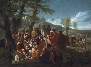 Saint John the Baptist Preaching by Willem Reuter Oil Painting