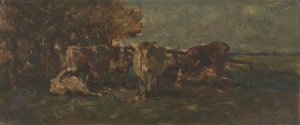 De melkbocht by Willem Roelofs Oil Painting