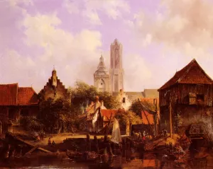Fran Utrecht by Willem Roelofs Oil Painting