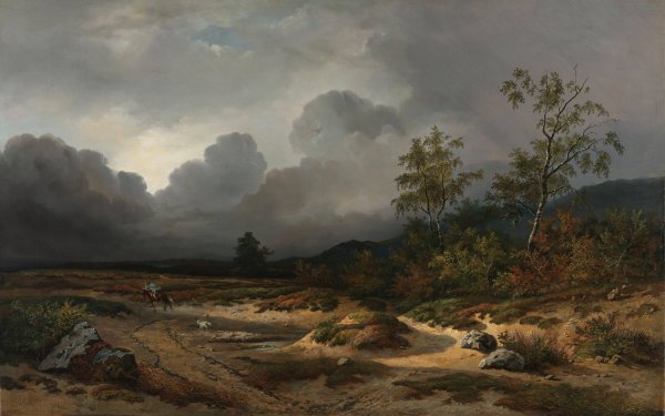 Main Product Photo of Landscape with a Thunderstorm Brewing  Painting by Willem Roelofs
