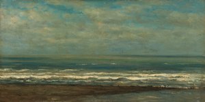 Seascape near Heijst by Willem Roelofs Oil Painting