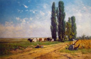 Summer Between Hilversum and Loosdrecht by Willem Roelofs Oil Painting