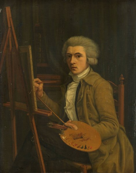 Portrait of a Painter, probably the Artist himself  by Willem Uppink - Hand-Painted Oil Painting Reproduction