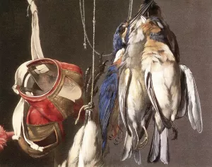 Hunting Still-Life Detail by Willem Van Aelst - Oil Painting Reproduction