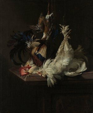 Still Life with Fowl by Willem Van Aelst Oil Painting