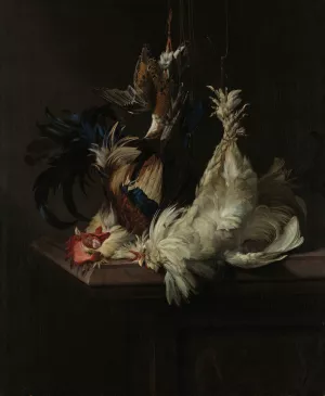Still Life with Fowl by Willem Van Aelst Oil Painting