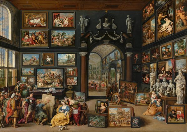 Apelles Painting Campaspe  by Willem Van Haecht - Hand-Painted Oil Painting Reproduction
