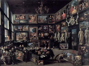 The Gallery of Cornelis van der Geest by Willem Van Haecht - Oil Painting Reproduction