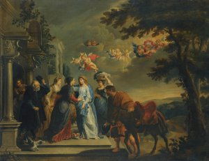 The Visitation by Willem Van Herp Oil Painting