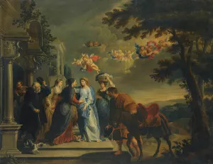 The Visitation by Willem Van Herp Oil Painting