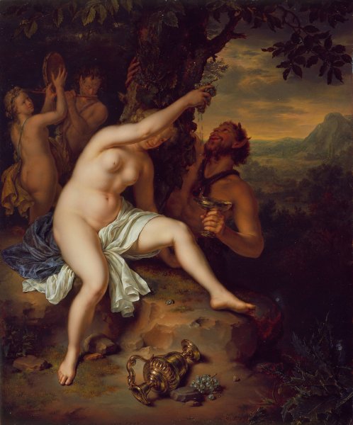 Main Product Photo of Bacchanalian Scene  Painting by Willem Van Mieris