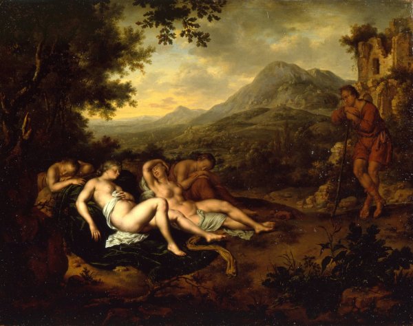 Main Product Photo of Cimon and Iphigenia  Painting by Willem Van Mieris