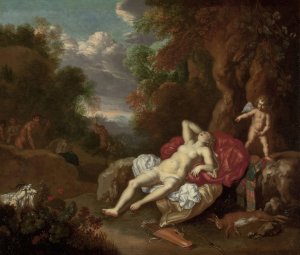 Sleeping Venus by Willem Van Mieris Oil Painting