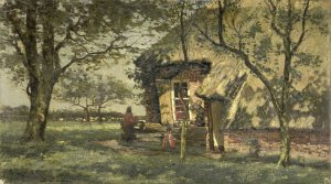 Boerenhuis by Willem Van Schaik Oil Painting