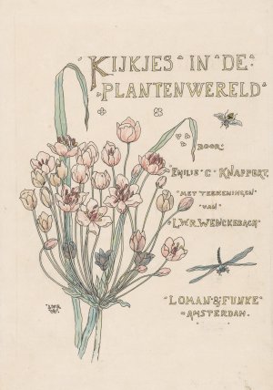 Ontwerp voor een titelpagina voor; Emilie C. Knappert, Kijkjes in de plantenwereld, 1893 by Willem Wenckebach Oil Painting