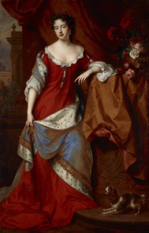 Queen Anne, When Princess Of Denmark, 1665 - 1714 by Willem Wissing Oil Painting